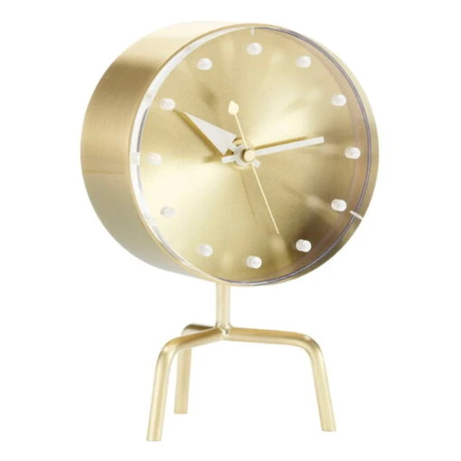 Vitra Tripod Clock, Laiton -Ménagers Décoration Soldes Boutique 1001Vitra 19 TH