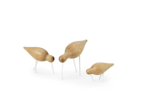 Normann Copenhagen Shorebird, Modèle Moyen, Pattes Blanches -Ménagers Décoration Soldes Boutique 1001 Shorebirds White All