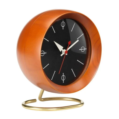 Vitra Horloge à Poser Chronopak, Placage De Noyer -Ménagers Décoration Soldes Boutique 10087Vitra IsoTH