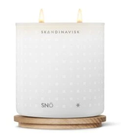 Skandinavisk Bougie Parfumée Avec Couvercle, SNÖ, 400 g -Ménagers Décoration Soldes Boutique 20114 3 SNO CANDLE 400G