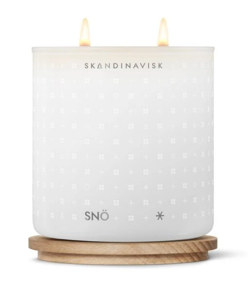 Skandinavisk Bougie Parfumée Avec Couvercle, SNÖ, 400 g -Ménagers Décoration Soldes Boutique 20114 3 SNO CANDLE 400G