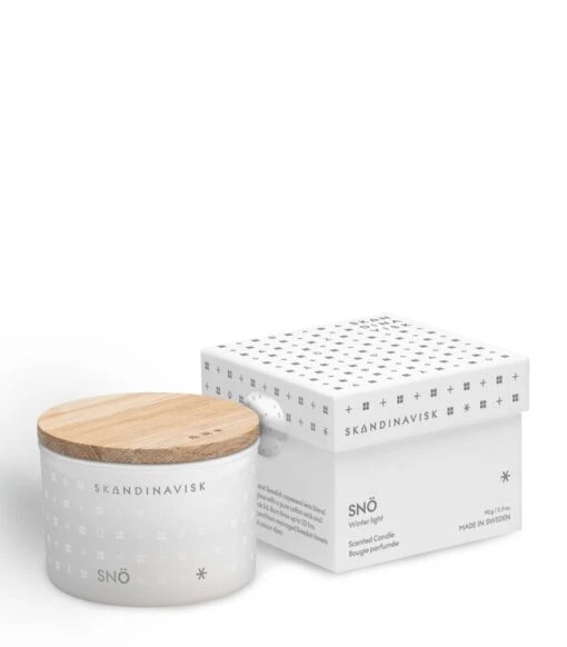 Skandinavisk Bougie Parfumée Avec Couvercle, SNÖ, 90 g -Ménagers Décoration Soldes Boutique 20214 2 SNO CANDLE 90G