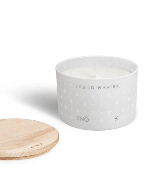 Skandinavisk Bougie Parfumée Avec Couvercle, SNÖ, 90 g -Ménagers Décoration Soldes Boutique 20214 4 SNO CANDLE 90G