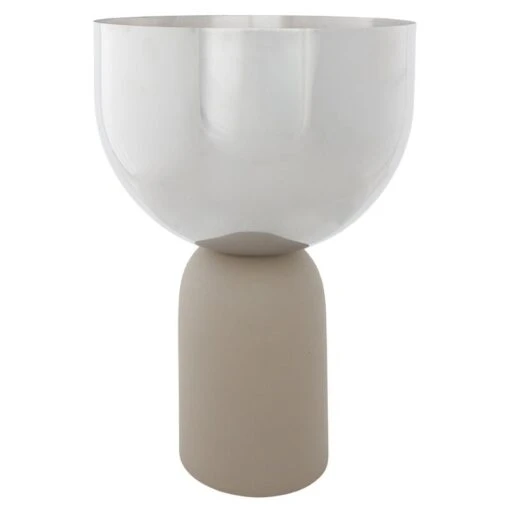 AYTM Pot De Fleurs Torus, Modèle M, Argent - taupe -Ménagers Décoration Soldes Boutique 220AYTM AK