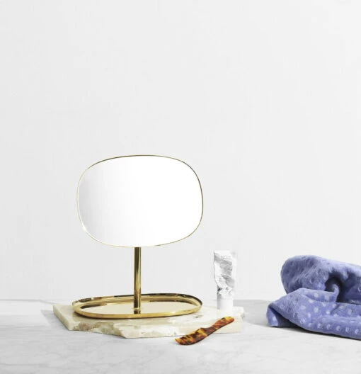 Normann Copenhagen Miroir Flip, Laiton -Ménagers Décoration Soldes Boutique 371999 Normann Copenhagen Flip Mirror Brass 04