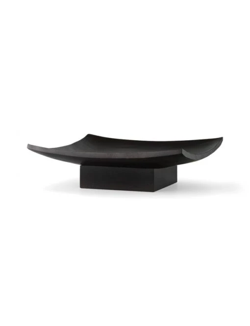 MENU Plateau Relevé, Marron Foncé -Ménagers Décoration Soldes Boutique 4787539 Relev Platter Wood Black angle