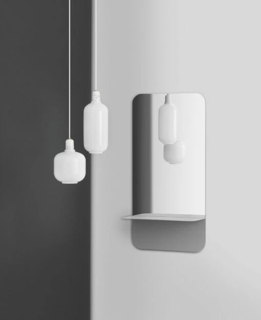 Normann Copenhagen Miroir Vertical Horizon, Acier Inoxydable -Ménagers Décoration Soldes Boutique 5021 Amp Lamp WhiteWhite 2