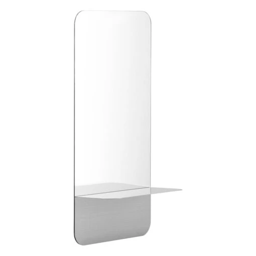 Normann Copenhagen Miroir Vertical Horizon, Acier Inoxydable -Ménagers Décoration Soldes Boutique 605712 Horizon Mirror Vertical Stainless Steel 01