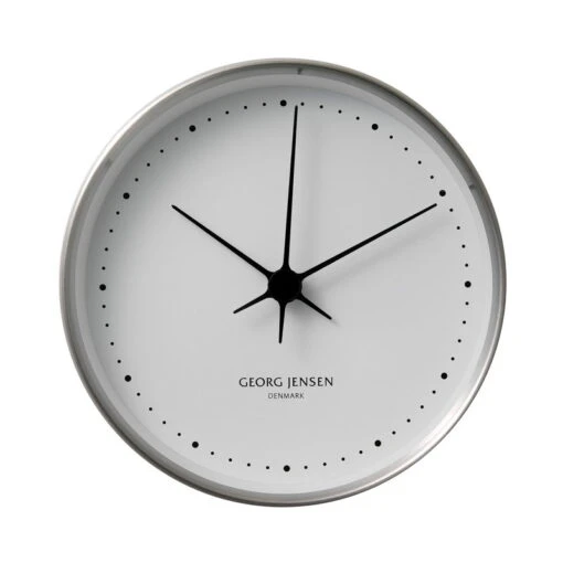 Georg Jensen Horloge Murale Henning Koppel, 22 cm, Acier Inoxydable -Ménagers Décoration Soldes Boutique 6georgjensen henning koppel steel 22 ma