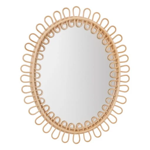 Sika-Design Miroir Luella, Poli Naturel -Ménagers Décoration Soldes Boutique FA 70 PU Luella Mirror