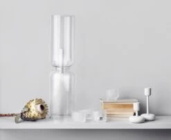 Iittala Photophore Kastehelmi 64 mm, Frosted -Ménagers Décoration Soldes Boutique Iittala 2017 Lantern Nappula Kastehelmi Ultima Thule