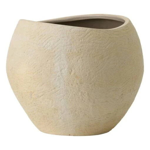 MENU Jardinière Plantas, 32 cm, Ivoire -Ménagers Décoration Soldes Boutique Menu Plantas Planter H 32 Ivory angle