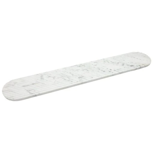 Northern Planche De Service Podium, 90 cm, Marbre Blanc Mélangé -Ménagers Décoration Soldes Boutique NH3006